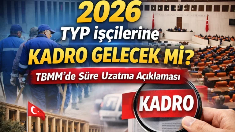 2026 TYP İşçilerine Kadro Gelecek mi? TBMM’de Süre Uzatma Açıklaması