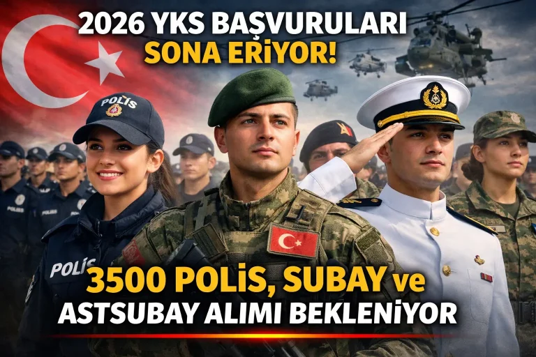 2026 YKS Başvuruları Sona Eriyor! Polis, Subay ve Astsubay Adayları İçin Son Şans