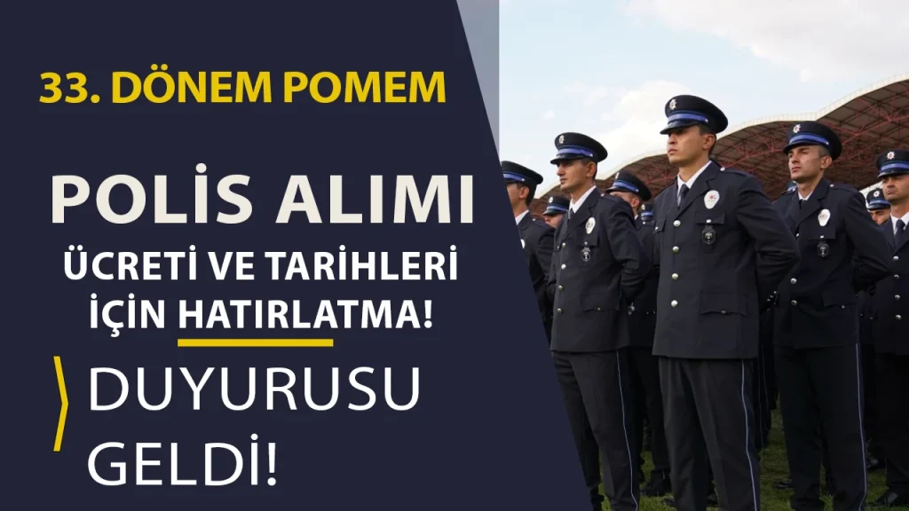33. Dönem POMEM Başvuru Ücreti İçin Son Gün! Ödeme Tarihi ve Anlaşmalı Bankalar Açıklandı
