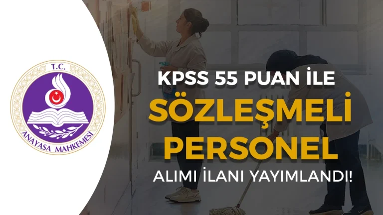 AYM 7 Sözleşmeli Personel Alımı ( Temizlik ve Aşçı )