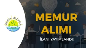 Cinarcik Belediyesi 4 Memur Alimi Yapacak KPSS 70 Puan Sarti