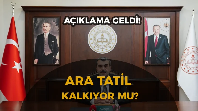 Egitimde Ara Tatil Kaldirilacak mi Bakan Yusuf Tekinden Kritik Aciklama