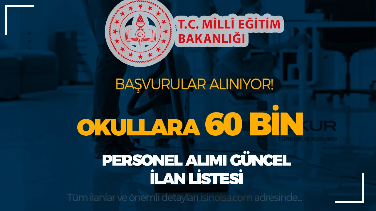 MEB Okullara 2026 Yılı 60 Bin TYP Personel Alımı Yapılıyor! İşte İlan Listesi