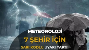 Meteoroloji’den 7 İl İçin Sarı Kodlu Uyarı: 5 Şubat 2026 Hava Durumu