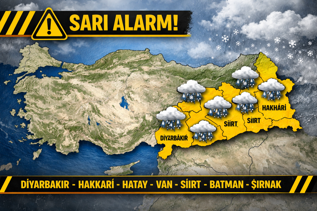 Meteoroloji'den yoğun kar ve sağanak uyarısı