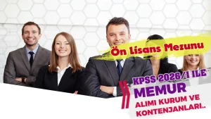 ON LISANS MEZUNU MEMUR ALIMI KPSS 20261