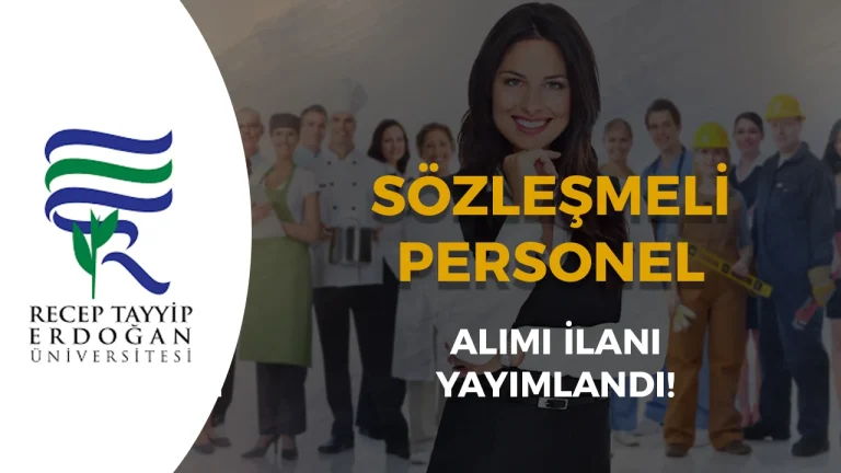 RTEÜ KPSS İle Büro Personeli Alımı Yapacak!
