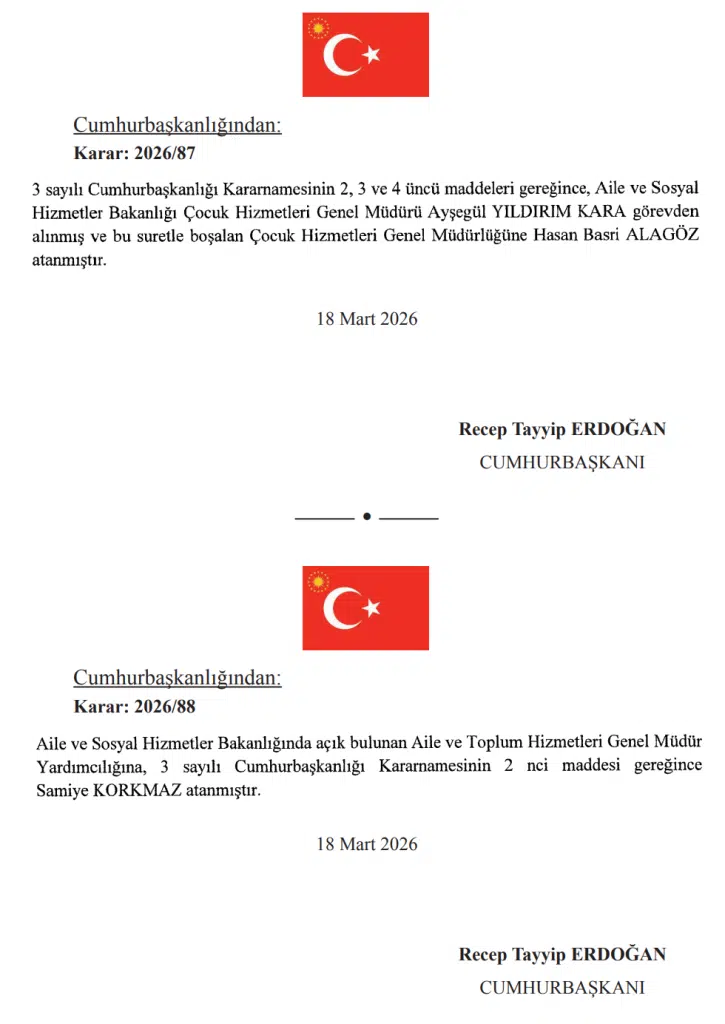 19 Mart Resmi Gazete Atama Kararı Yayımlandı! 5 image 317