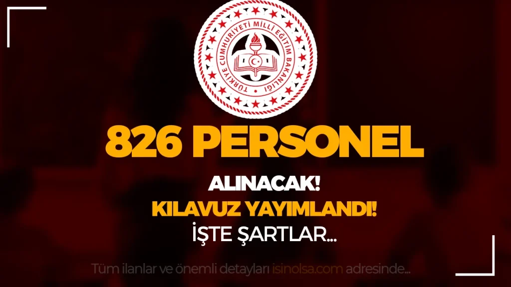 meb 826 personel alimi
