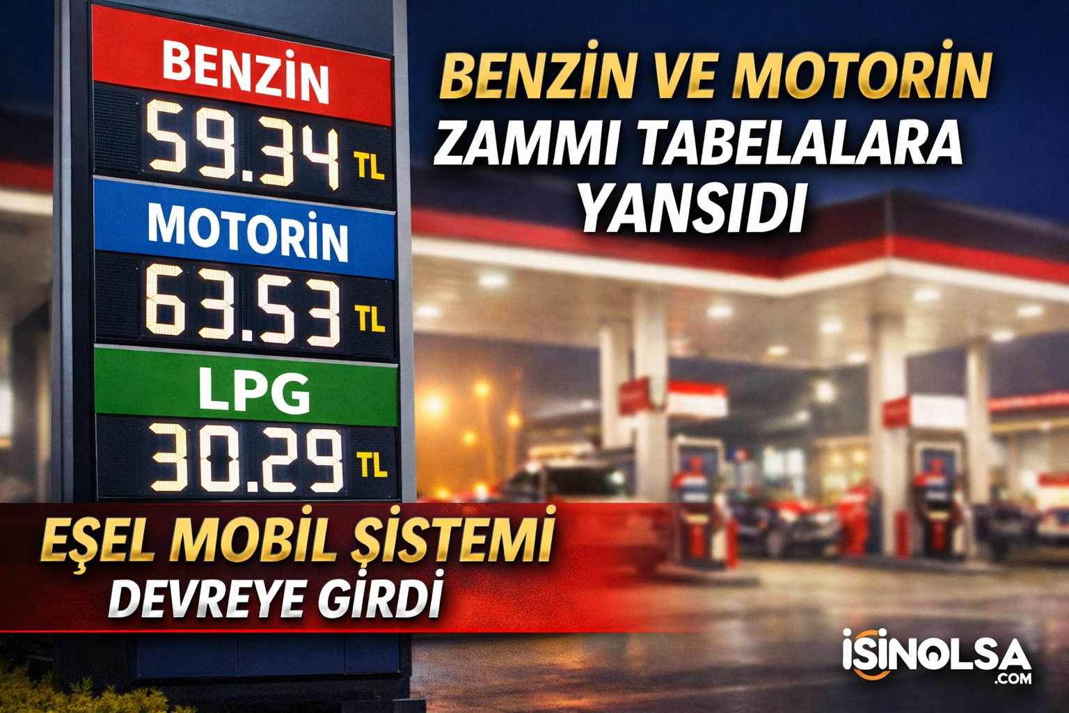 Akaryakıtta Zam Tabelaya Yansıdı: Benzin ve Motorin Fiyatları Güncellendi