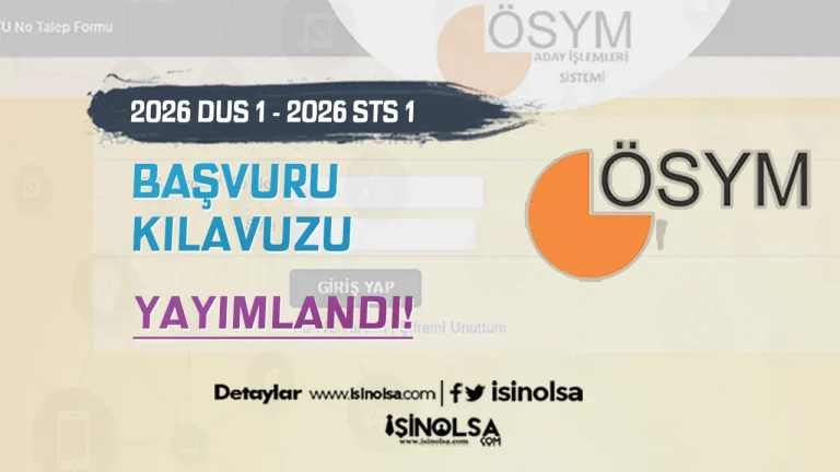 2026 DUS 1. Dönem Sınavı ile 2026 STS Diş Hekimliği 1. Dönem Sınavı Başvurusu Başladı!