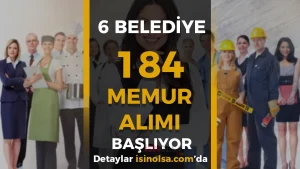 6 belediye memur alimi