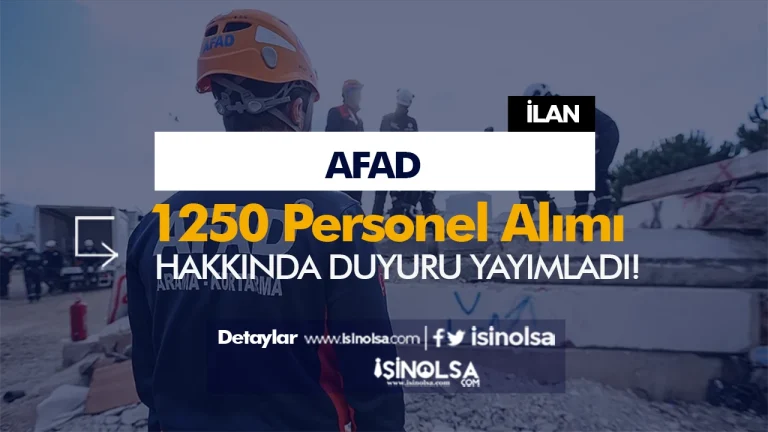 AFAD 1250 Arama ve Kurtarma Teknikeri ve Teknisyeni Alımı Kesin Sonuç Duyurusu Geldi!