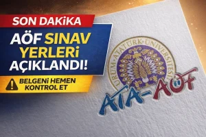 AÖF Sınav Giriş Belgesi Açıklandı! 2026 Bahar Dönemi Sınav Yerleri ve Tarihleri