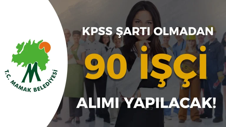 Ankara Mamak Belediyesi 90 Temizlik İşçisi Alımı Yapacak!