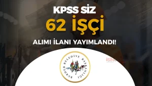 Burdur Belediyesi 62 İşçi Alımı Yapacak! KPSS Şartı Yok (İŞKUR)