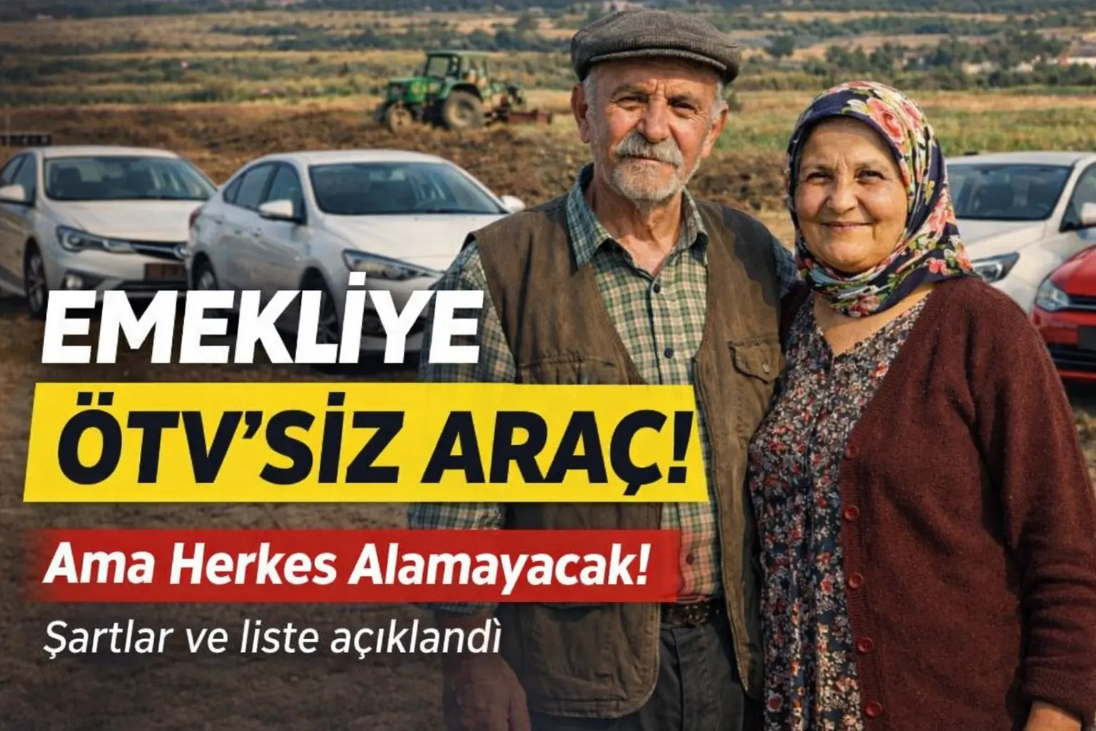 Emeklilere ÖTV’siz Araç Teklifi Mecliste! İşte Tüm Liste ve Şartlar