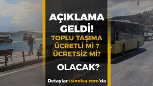 İBB Açıkladı: 2026 Ramazan Bayramı’nda Toplu Taşıma Ücretsiz Olacak