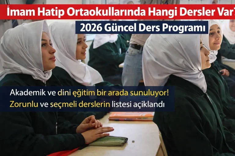 İmam Hatip Ortaokullarında Hangi Dersler Var?
