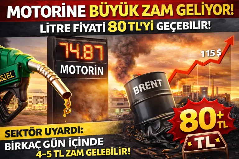 Motorine Büyük Zam Geliyor! 80 TL Seviyesi Kapıda