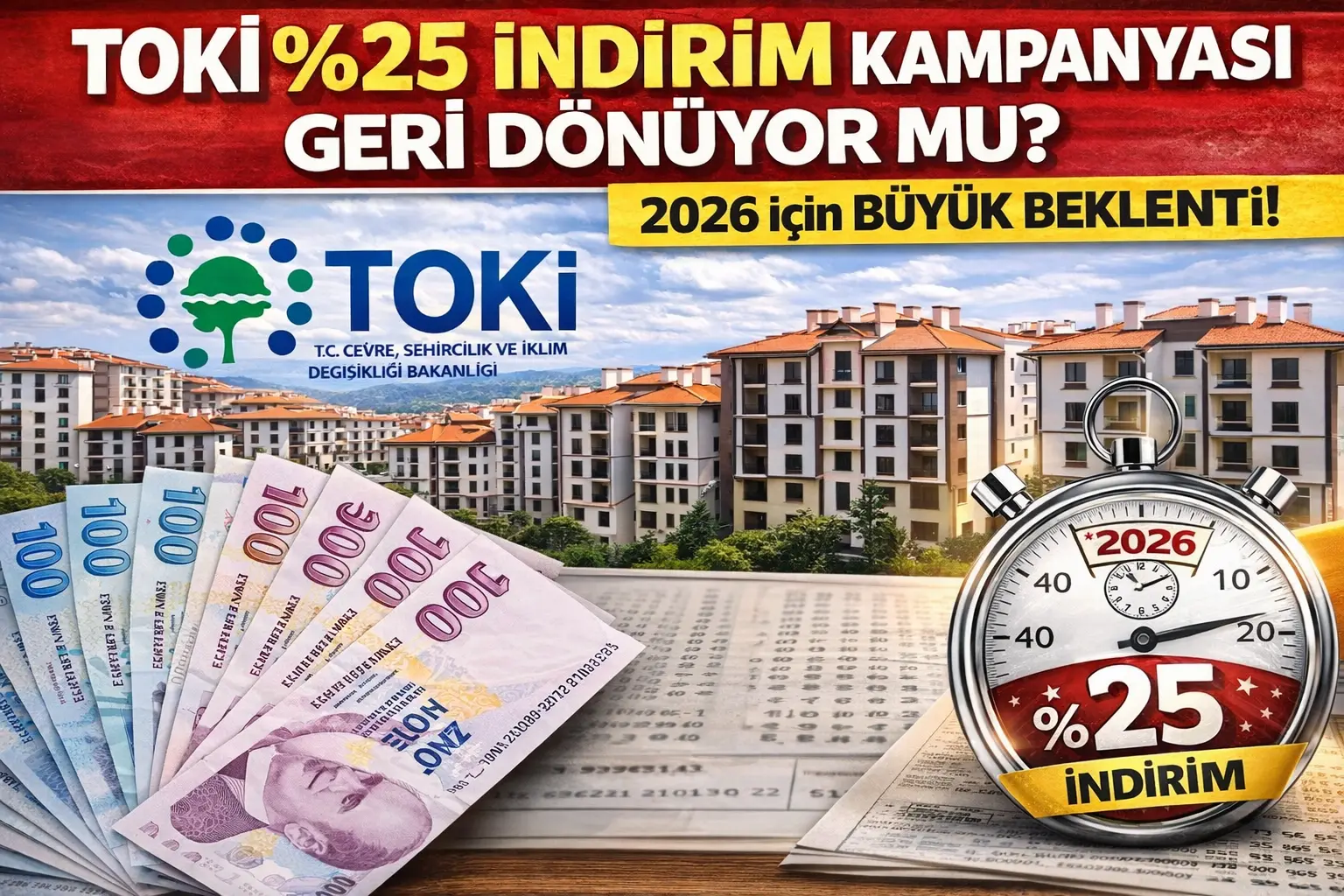 TOKİ %25 İndirim Kampanyası 2026: Beklentiler Arttı! İşte Detaylar!