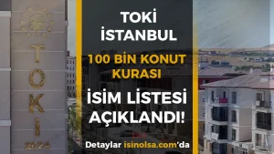 TOKİ İstanbul 100 Bin Konut Kurası: İsim Listeleri Açıklandı, Milyonların Beklediği Tarih Yaklaşıyor