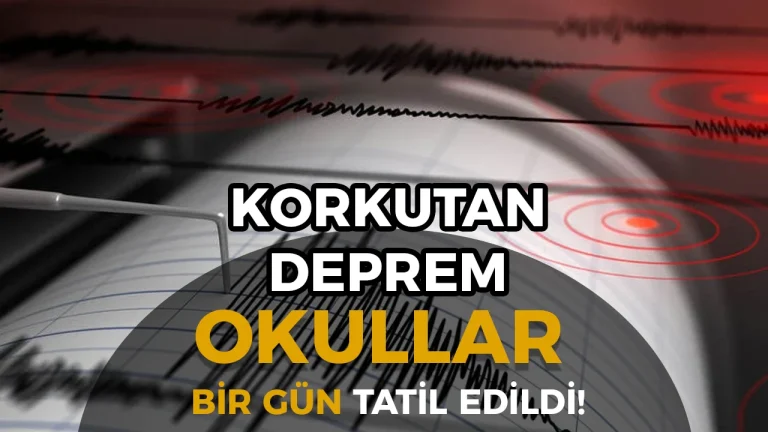 Tokat’ta Gece Yarısı Deprem! Eğitime 1 Gün Ara Verildi