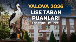 Yalova Lise Taban Puanları 2026