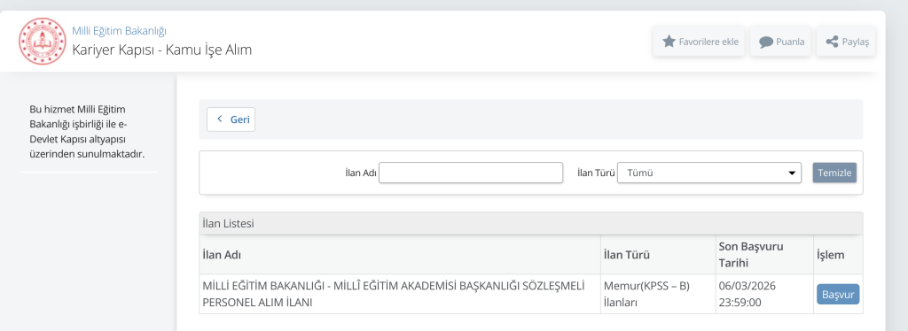 MEB 903 Sözleşmeli Personel Alımı Başvuruları Başladı! 4 image 1