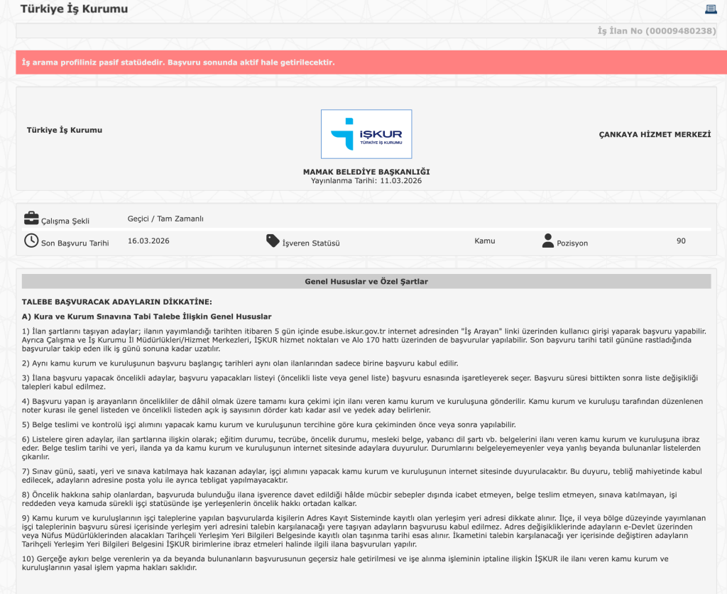 Ankara Mamak Belediyesi 90 Temizlik İşçisi Alımı Yapacak! 4 image 28