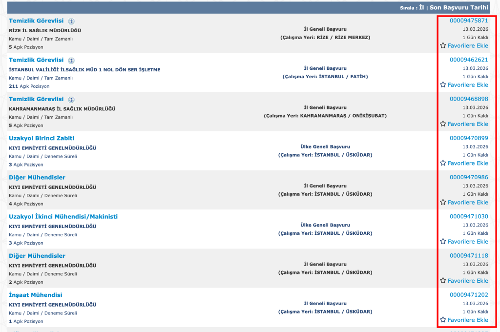 KPSS Şartsız 411 Kamu İşçi Alımı Yapılacak: Sağlık Müdürlükleri, Kıyı Emniyeti ve Belediyeler Personel Arıyor 7 image 33