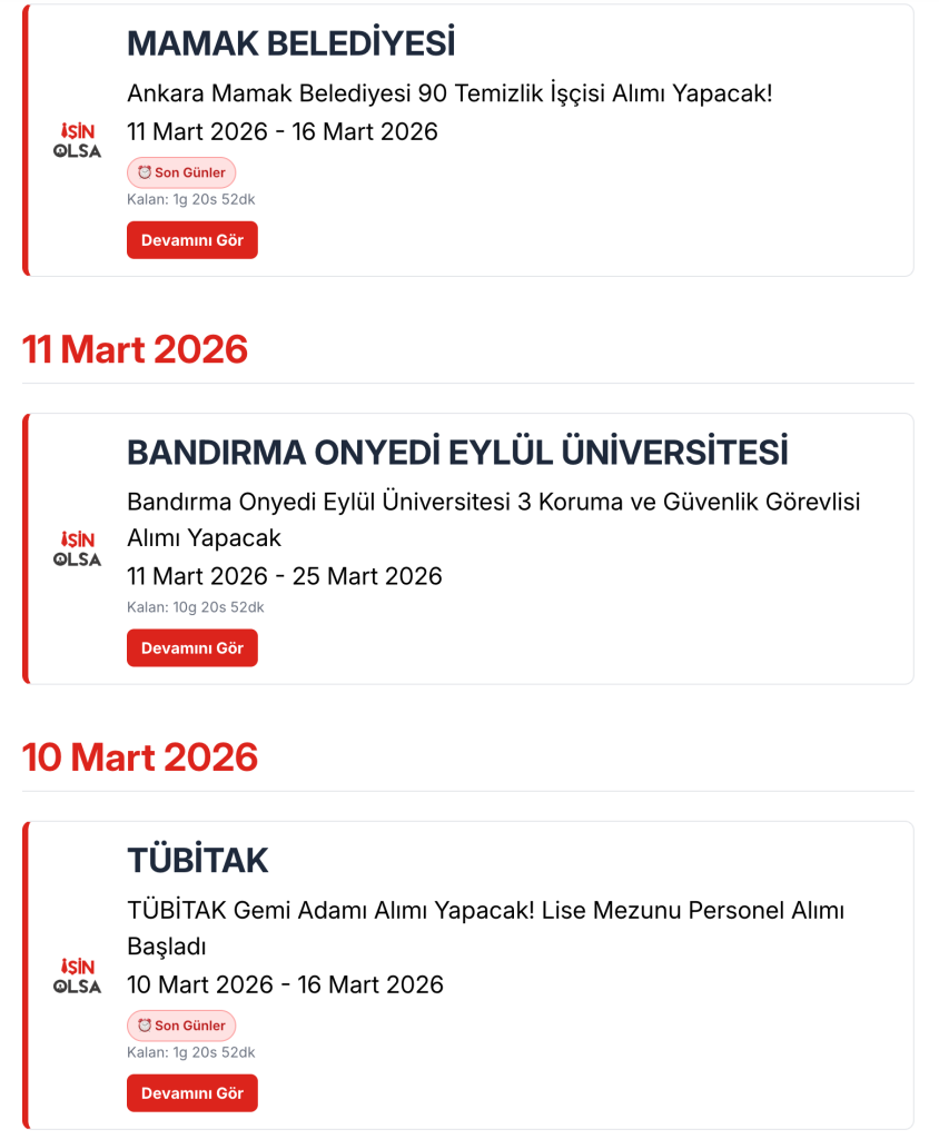 Kamuya 1191 Memur Personel Alınıyor (Mart 2026) 3 image 46