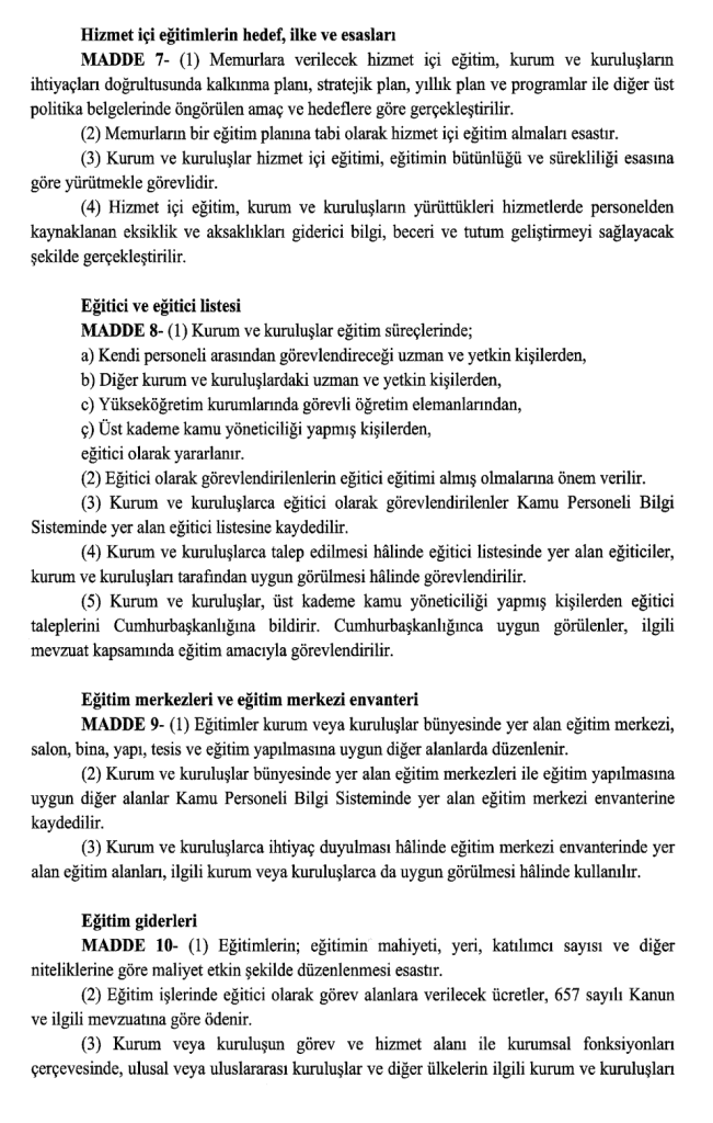 Memurlar İçin Yeni Dönem Başladı! Eğitim ve Staj Zorunlu Oldu (Resmi Gazete) 8 image 65