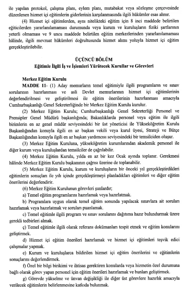 Memurlar İçin Yeni Dönem Başladı! Eğitim ve Staj Zorunlu Oldu (Resmi Gazete) 9 image 66