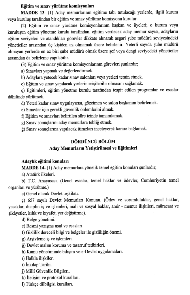 Memurlar İçin Yeni Dönem Başladı! Eğitim ve Staj Zorunlu Oldu (Resmi Gazete) 11 image 68