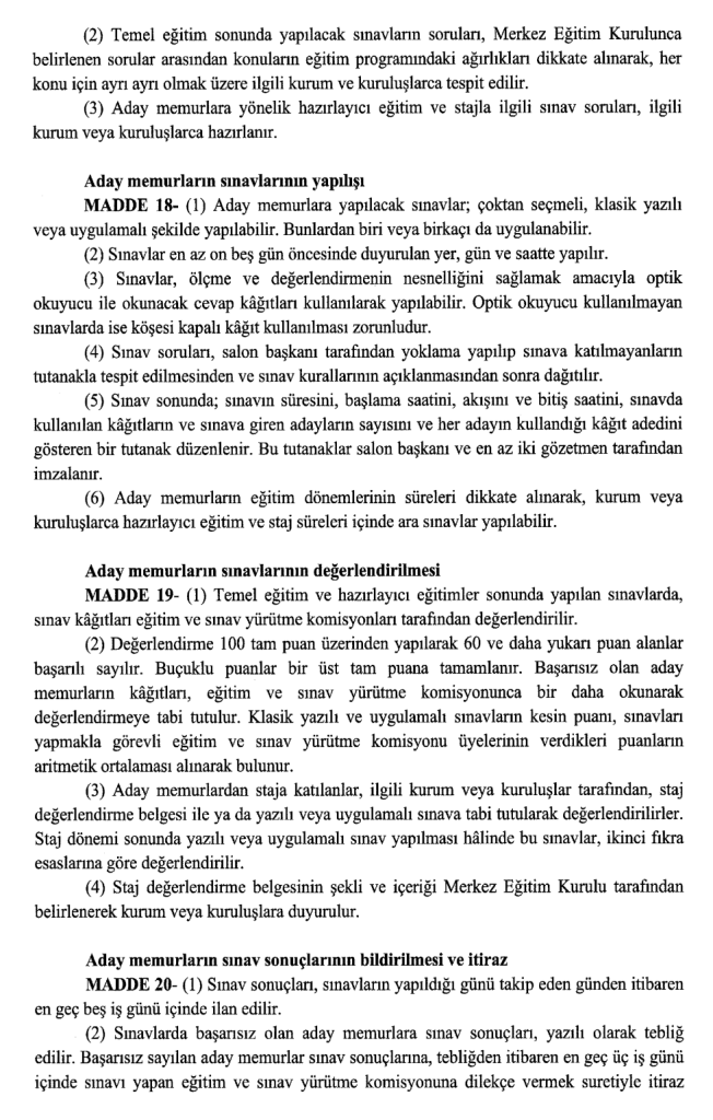 Memurlar İçin Yeni Dönem Başladı! Eğitim ve Staj Zorunlu Oldu (Resmi Gazete) 13 image 70