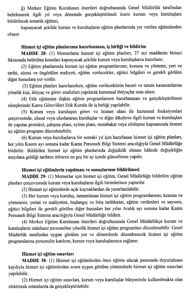 Memurlar İçin Yeni Dönem Başladı! Eğitim ve Staj Zorunlu Oldu (Resmi Gazete) 16 image 73