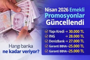 Nisan 2026 Emekli Promosyonları: Hangi Banka Ne Kadar Veriyor?