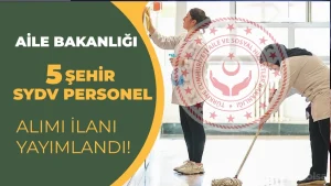 ASHB 5 Şehir İçin SYDV Personeli Alımı Yapıyor