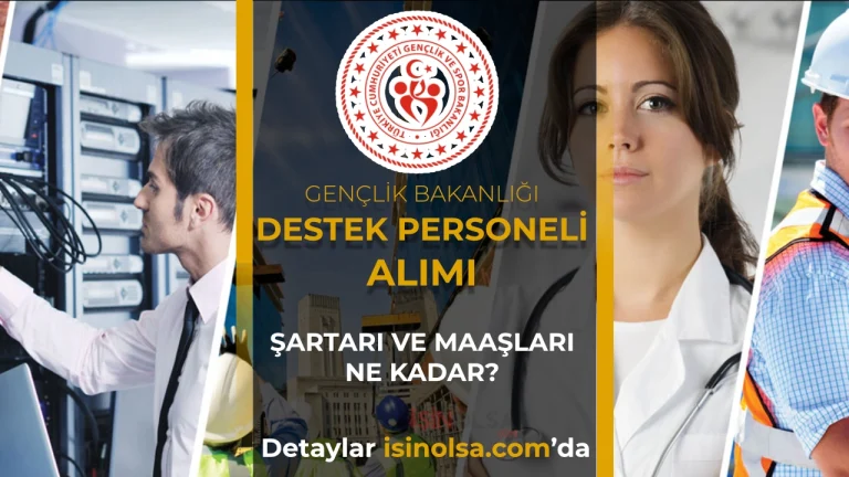 GSB 2026 Yili Destek Personeli Temizlik Alimi Sartlar KPSS Taban Puani ve Maaslar