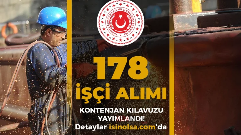 MSB 178 İşçi Alımı Kontenjan Kılavuzu Yayımlandı – Engelli ve TMSY