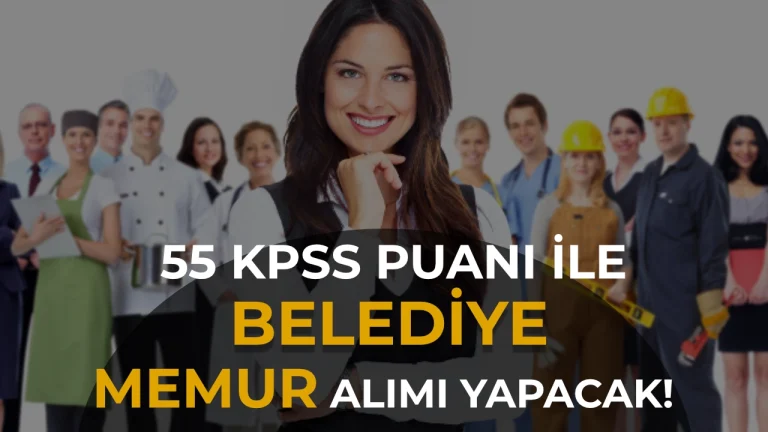 SUSUZ belediyesi 55 kpss ile memur alimi