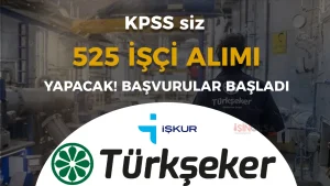 TÜRKŞEKER 525 İşçi Alımı 2026: İŞKUR Başvurular Başladı!