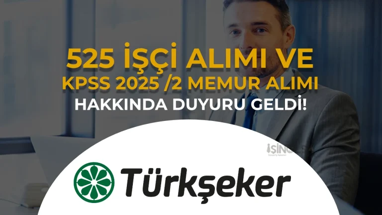 TURKSEKER ISCI VE MEMUR ALIMI HAKKINDA DUYURU