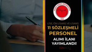 YOZGAT BOZOK UNIVERSITESI PERSONEL ALIMI