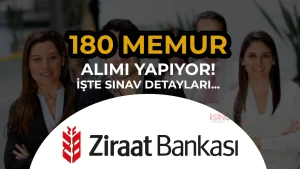 ZİRAAT BANKASI 180 MEMUR ALIMI