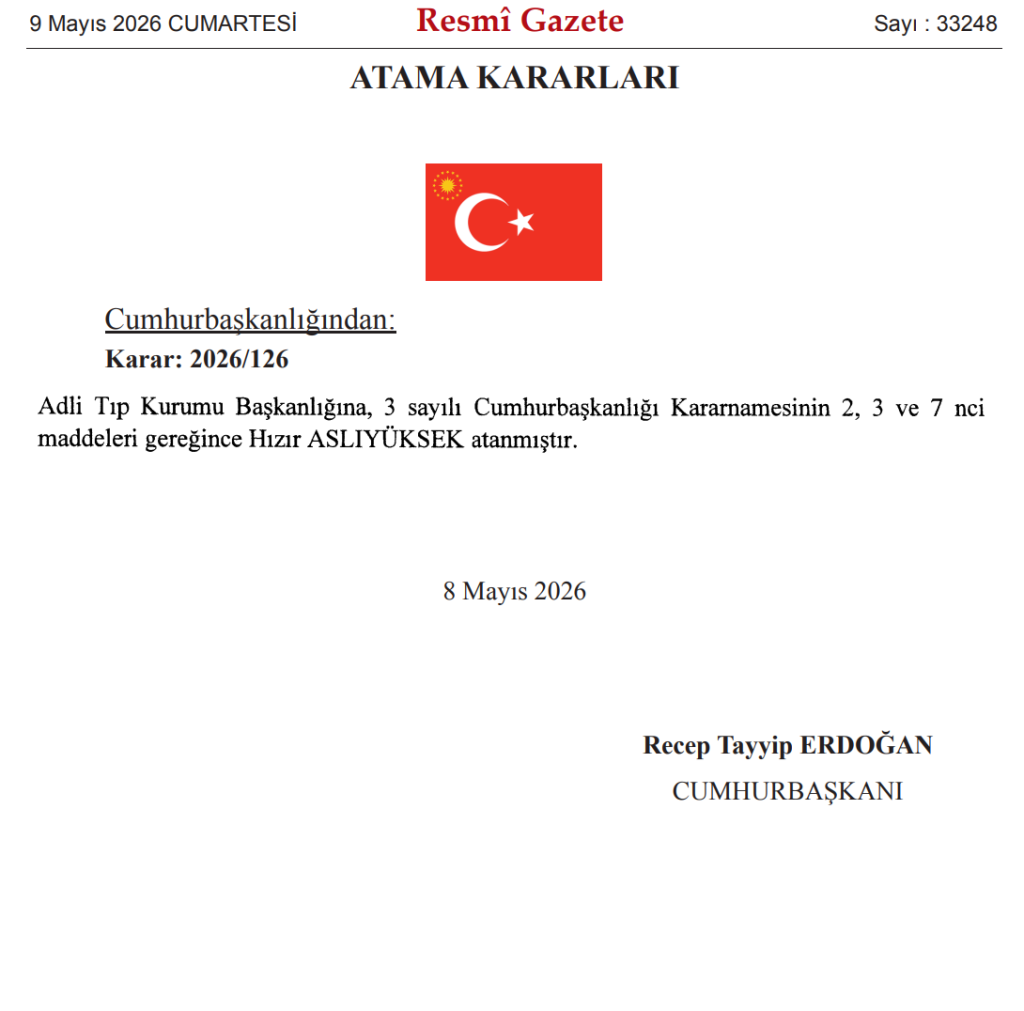 9 Mayıs Resmi Gazete Atama Kararı Yayımlandı! 4 image 124