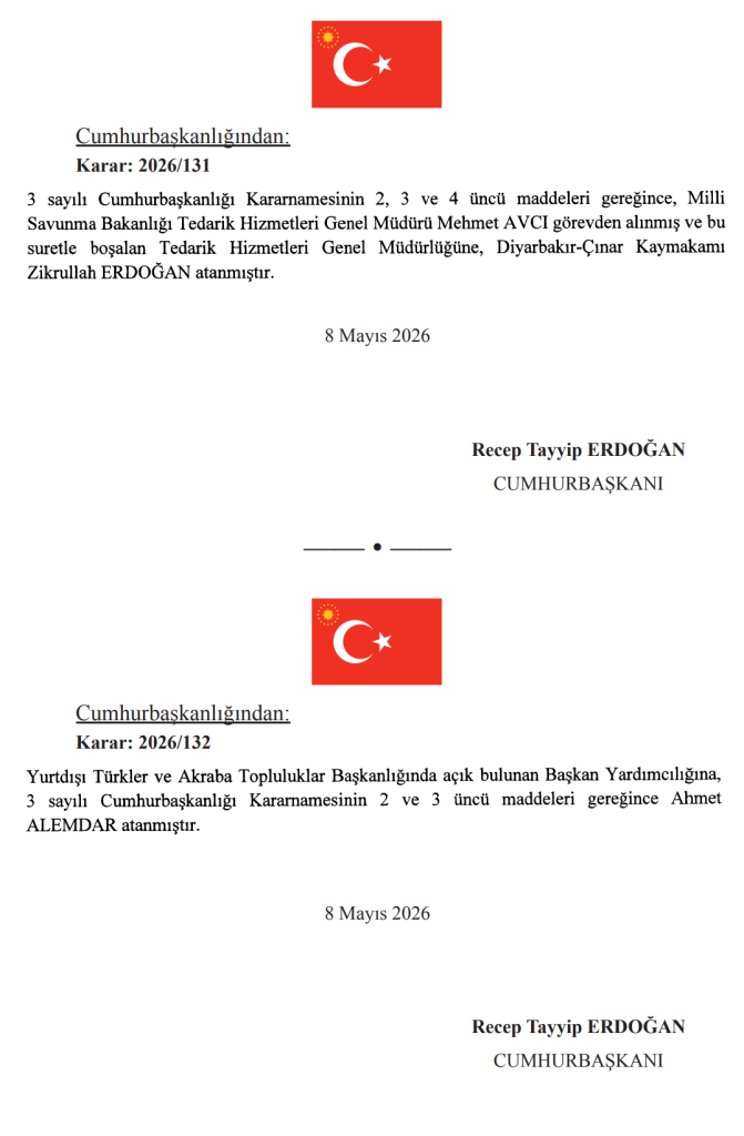 9 Mayıs Resmi Gazete Atama Kararı Yayımlandı! 7 image 127