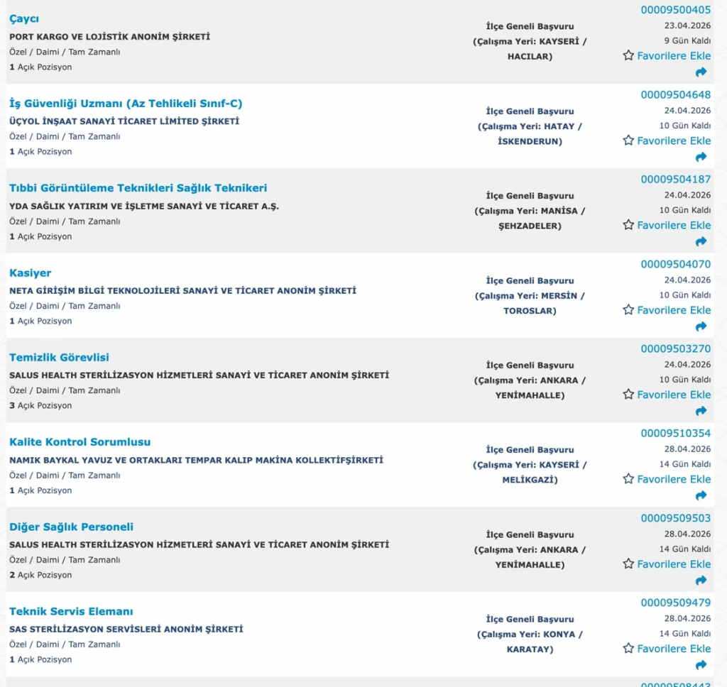 Şehir Hastanelerine KPSS'siz 1034 İşçi Alımı Yapılacak 6 image 32
