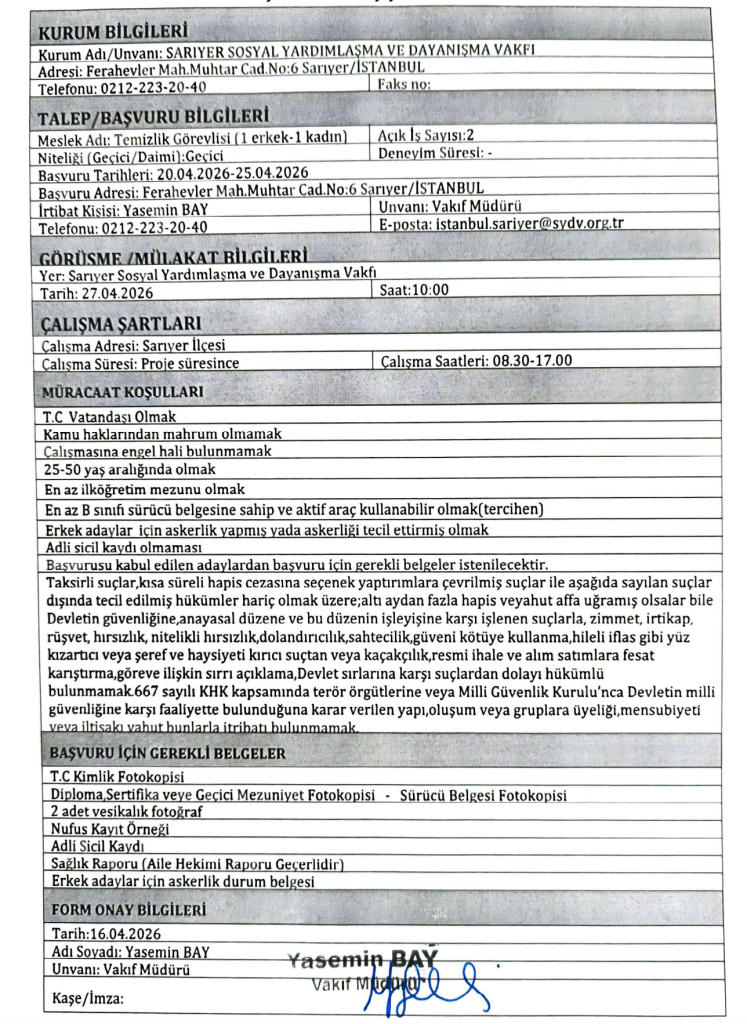 ASHB ve Huzurevlerine 6 Şehir İçin SYDV Personeli Alımı Yapacak! 4 image 59